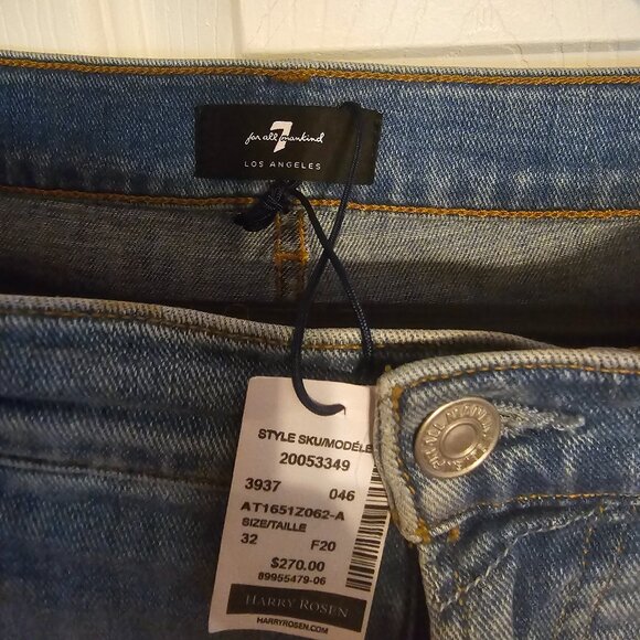 Jeans, 7 ALL FOR MANKIND, SIZE 32 - Picture 1 of 9